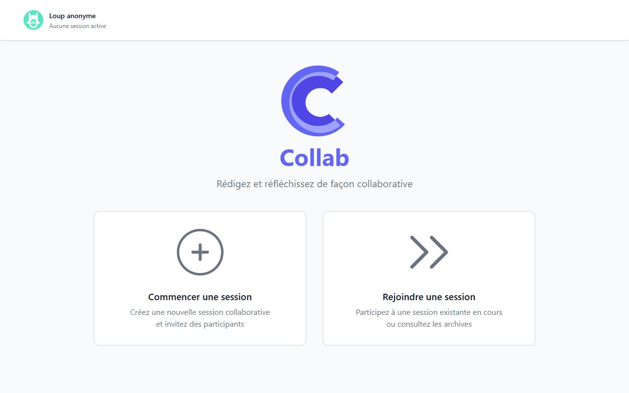 Aperçu du site Collab